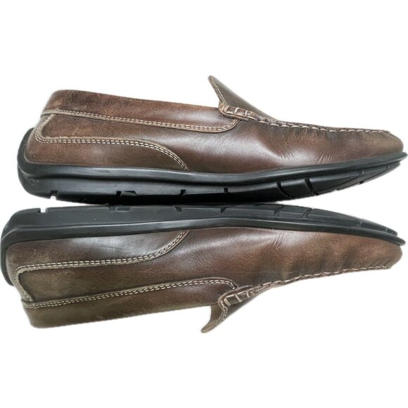 ECCO Men's Shoes Brown Moc Driving Loafer Slip On 571004 Size EU 46 / US 12 - Picture 9 of 9